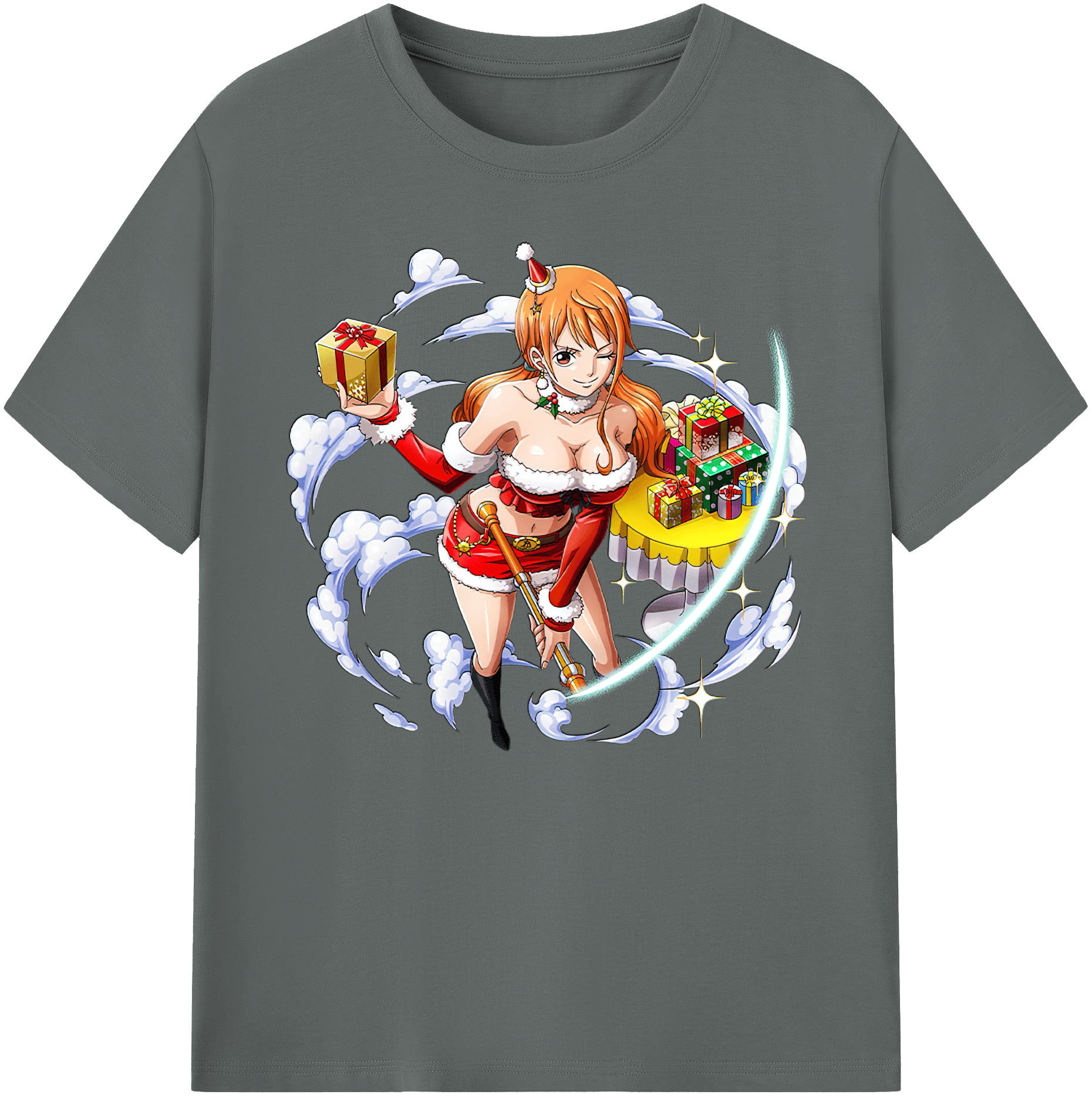 （画像用） ワンピース ナミ ONE PIECE Nami 綿100％ メンズ半袖Tシャツ｜肌触りやわらか＆通気性